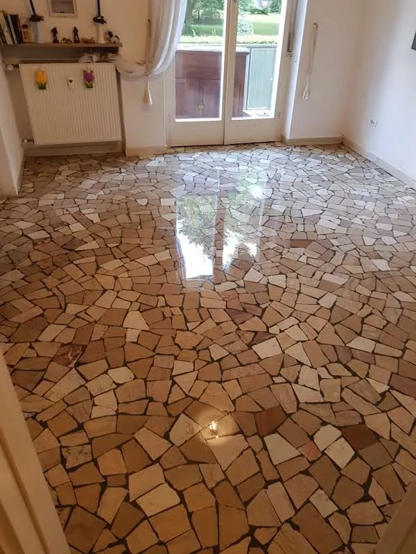The same floor, polished